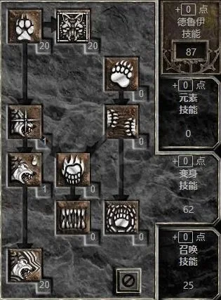 暗黑破坏神2德鲁伊召唤流攻略：属性分配与技能选择