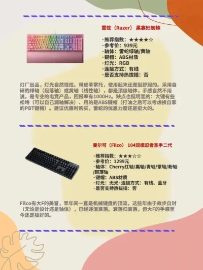 性价比高又好用的游戏机械键盘推荐及品牌盘点