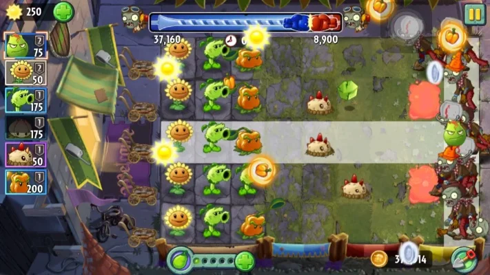 植物大战僵尸超Z联赛4阶快速通关攻略：卡等级、选植物、挂件提升得分